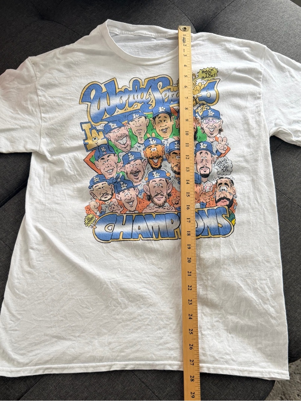 White Graphic Men’s Tee – Champions Print